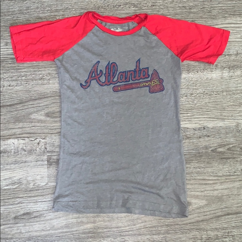 “Atlanta” grey and red tee